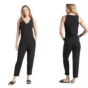 Athleta Jumpsuits NWT ATHLETA Brooklyn Jumpsuit Black W's 12 Pockets Comfort S