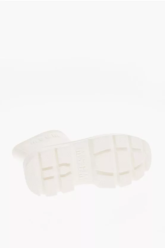 MSGM Boots MSGM og1mm0724 Carrion Sole Rubber Boots in White