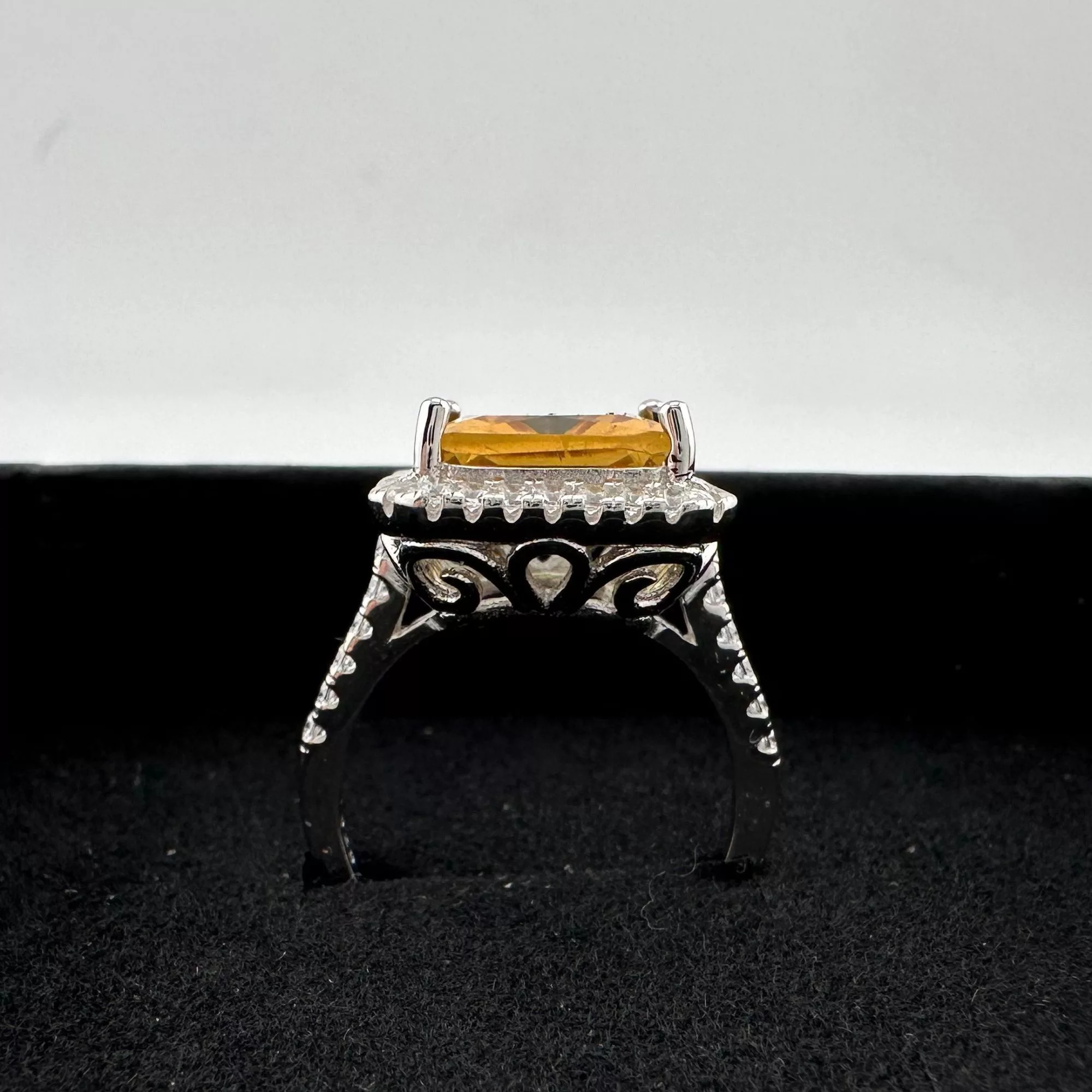 Other Rings Other Elegant Emerald Cut Lab Created Sultanite Ring - Beautiful D Multi