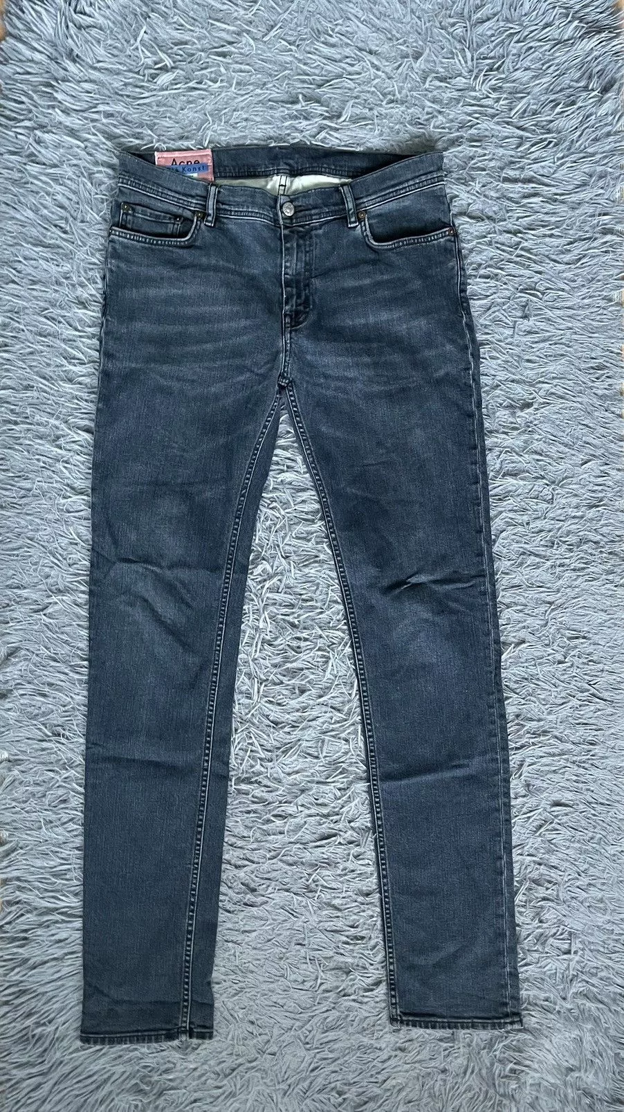 Acne Studios Denim Acne Studios Bla konst avant garde skinny fit graphite jeans Blue Avant-Garde