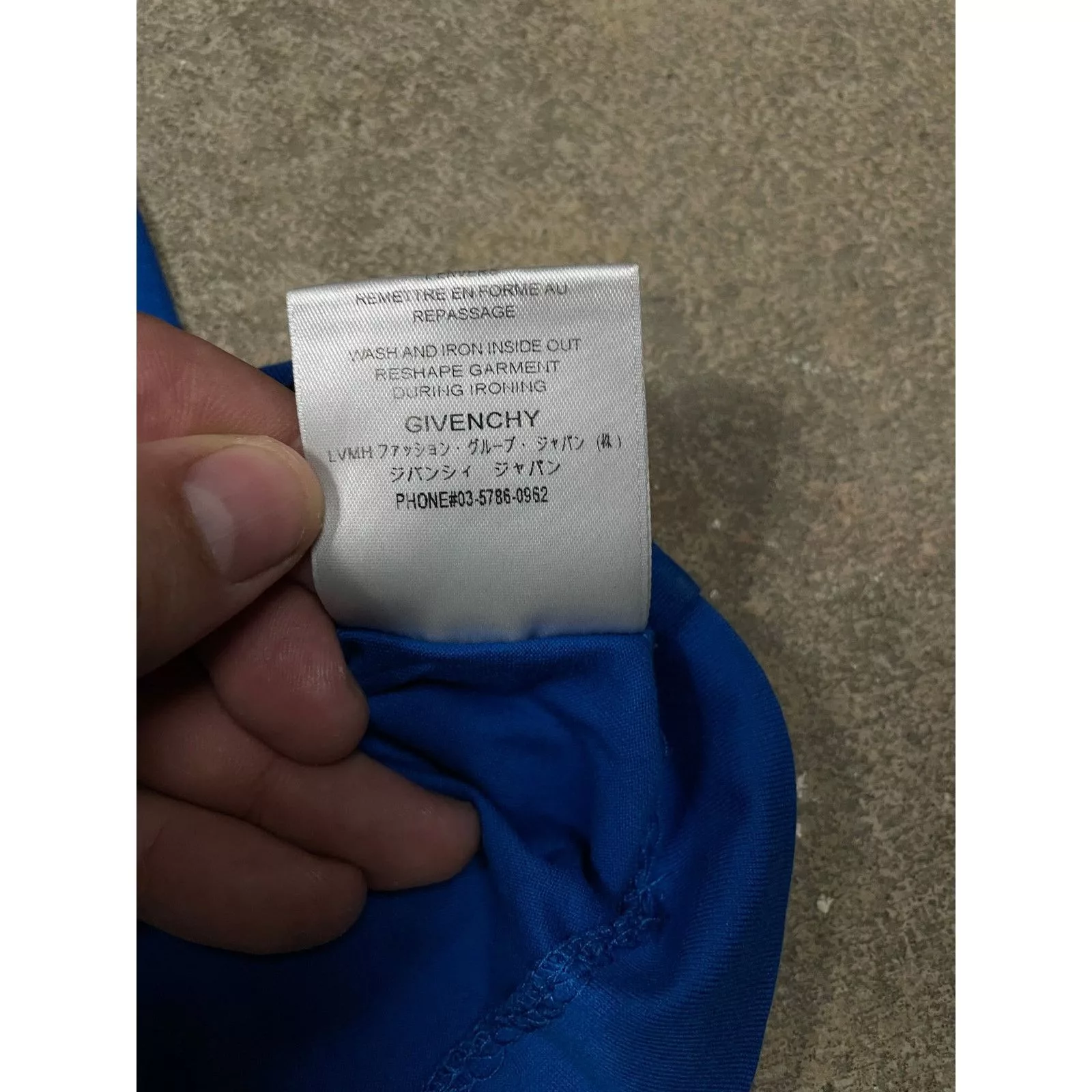Givenchy Short Sleeve T Shirts Givenchy Paris Tee Blue Small Used
