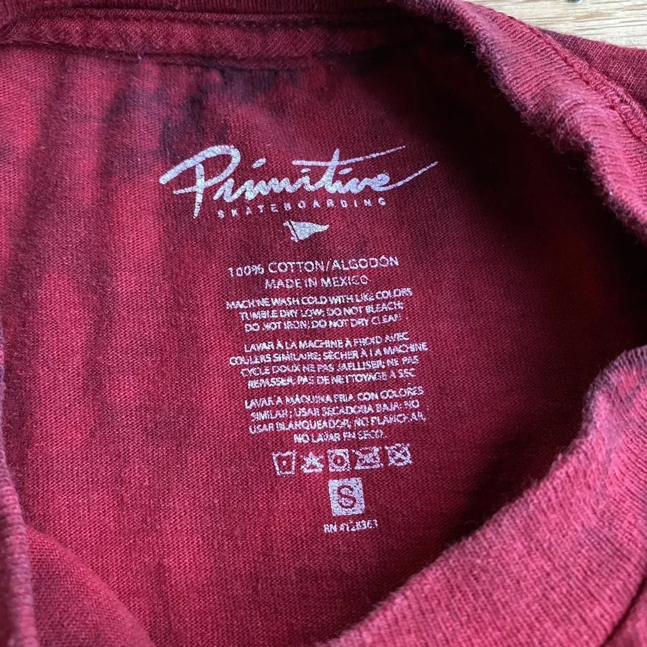 Primitive Short Sleeve T Shirts Primitive Tie Dye Tee Red