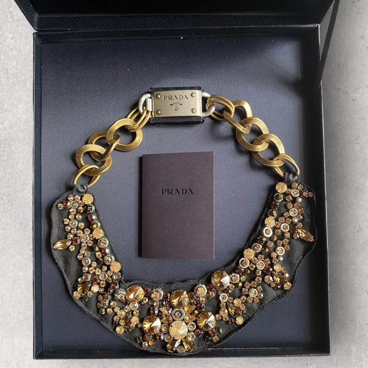 Prada Necklaces Prada embellish Necklace Black
