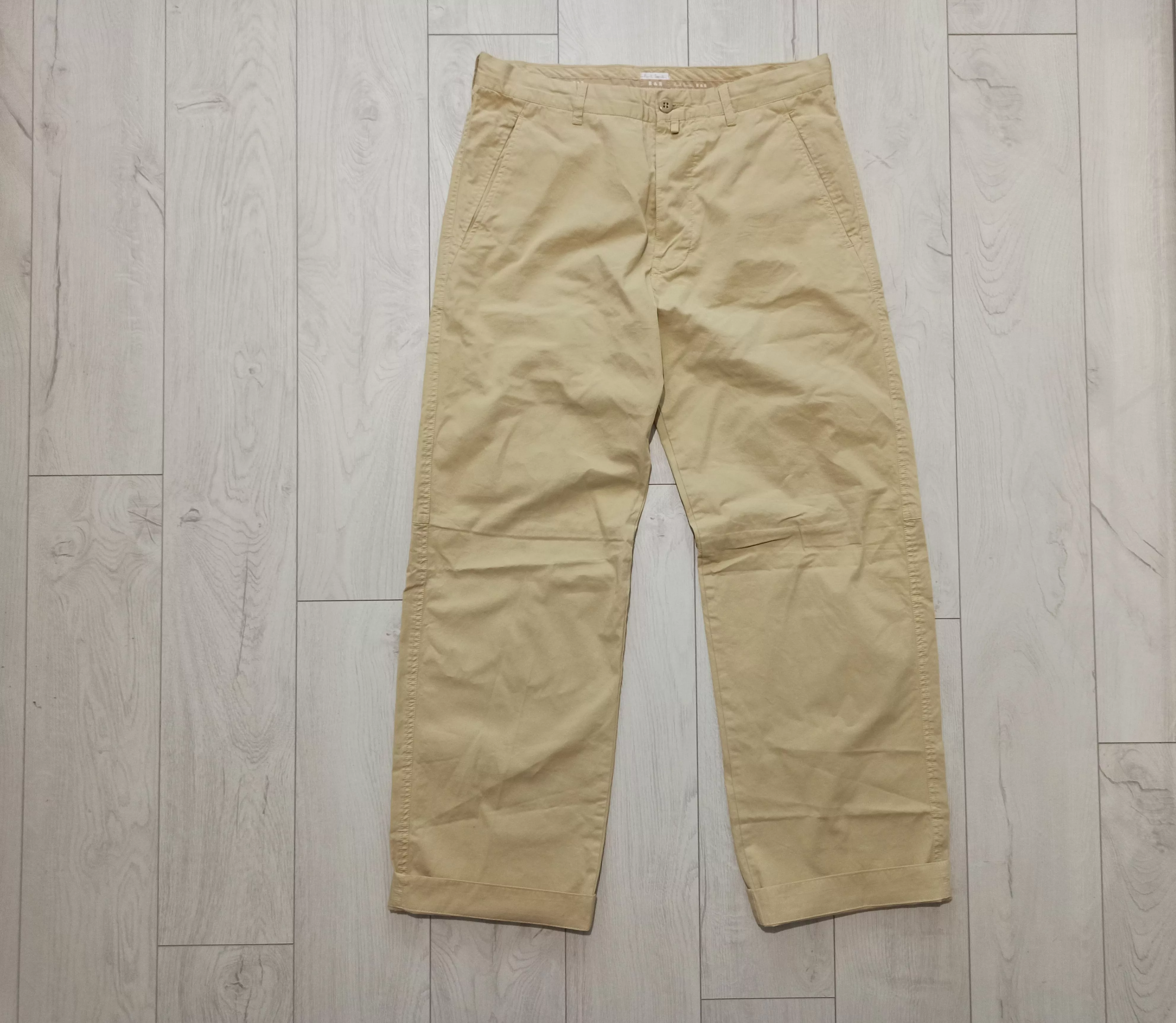 Paul Smith Casual Pants Beige Streetwear