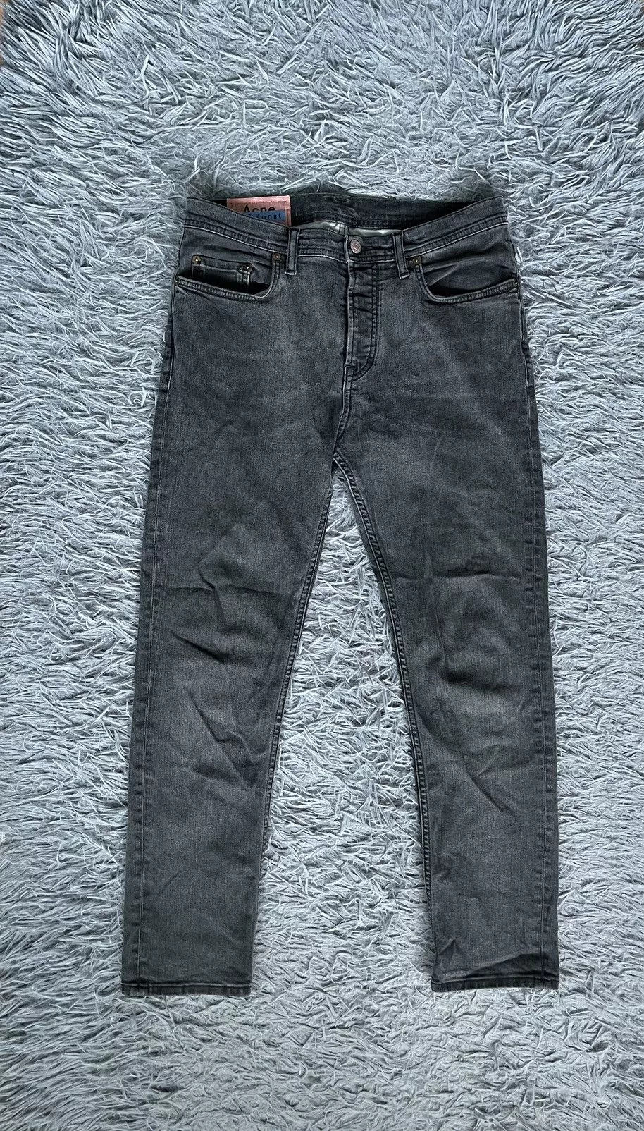 Acne Studios Denim Acne Studios avant garde skinny fit graphite jeans denim Gray Avant-Garde