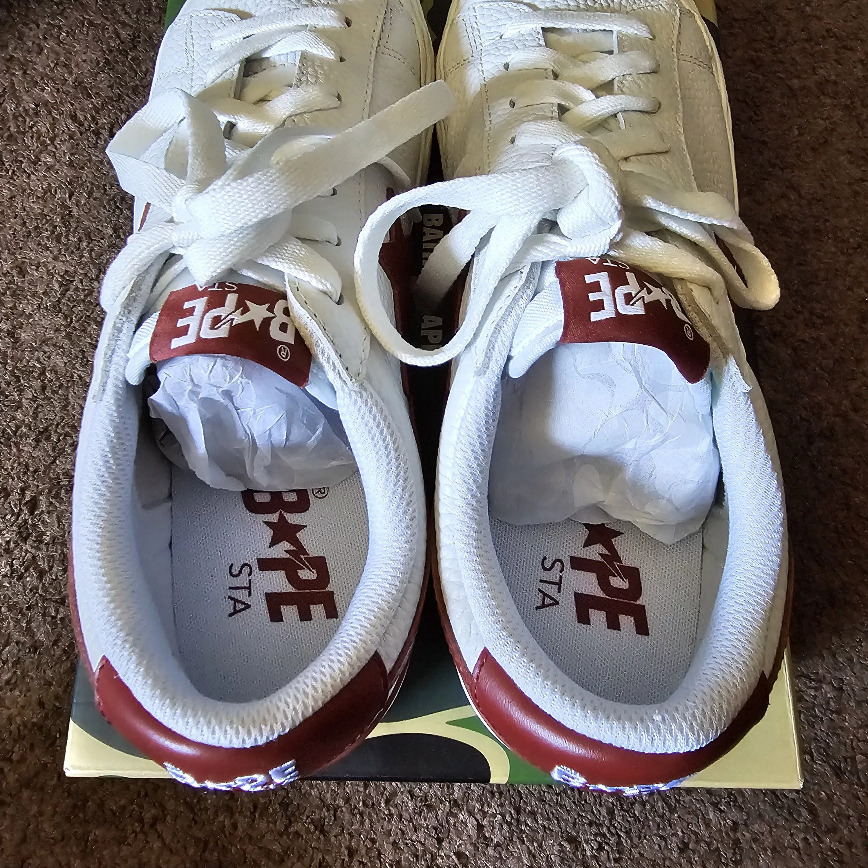 Bape Low Top Sneakers Bape Mad Sta Red