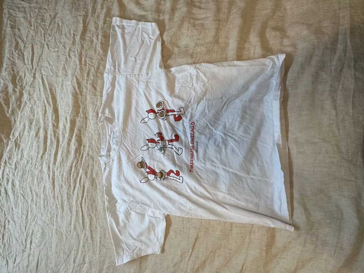 Half Evil Short Sleeve T Shirts Half Evil × Kodone Kodone x Half Evil Three House Tee XL White