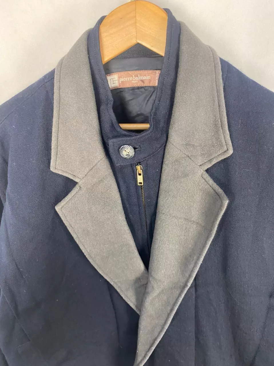 Designer Light Jackets Designer × Pierre Balmain Vintage Pierre Balmain paris zipper jacket Gray