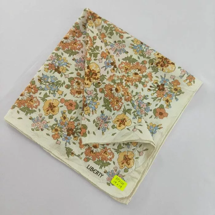 Liberty Ties Pocketsquares Liberty × Vintage Liberty Handkerchief/ Neckerchief - 3E 2125 Multi