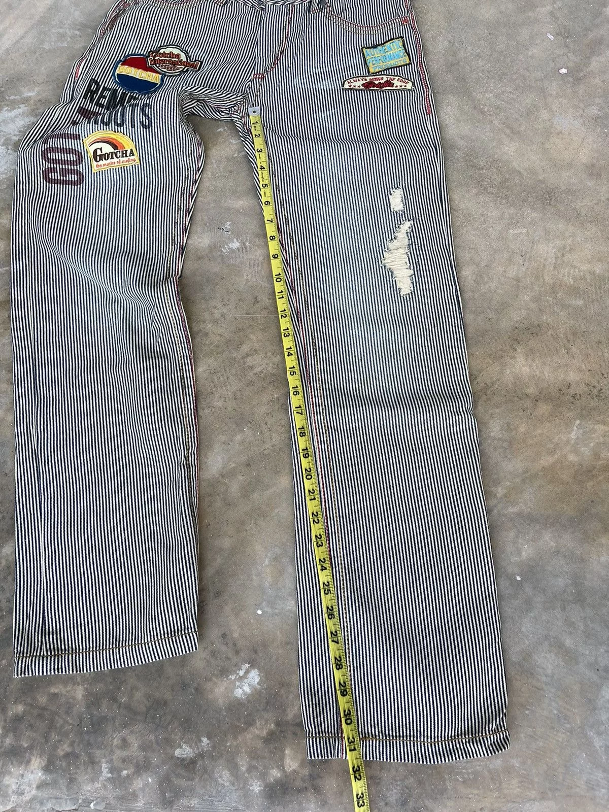 Gotcha Denim Gotcha Hickory stripe surf style denim Blue Vintage