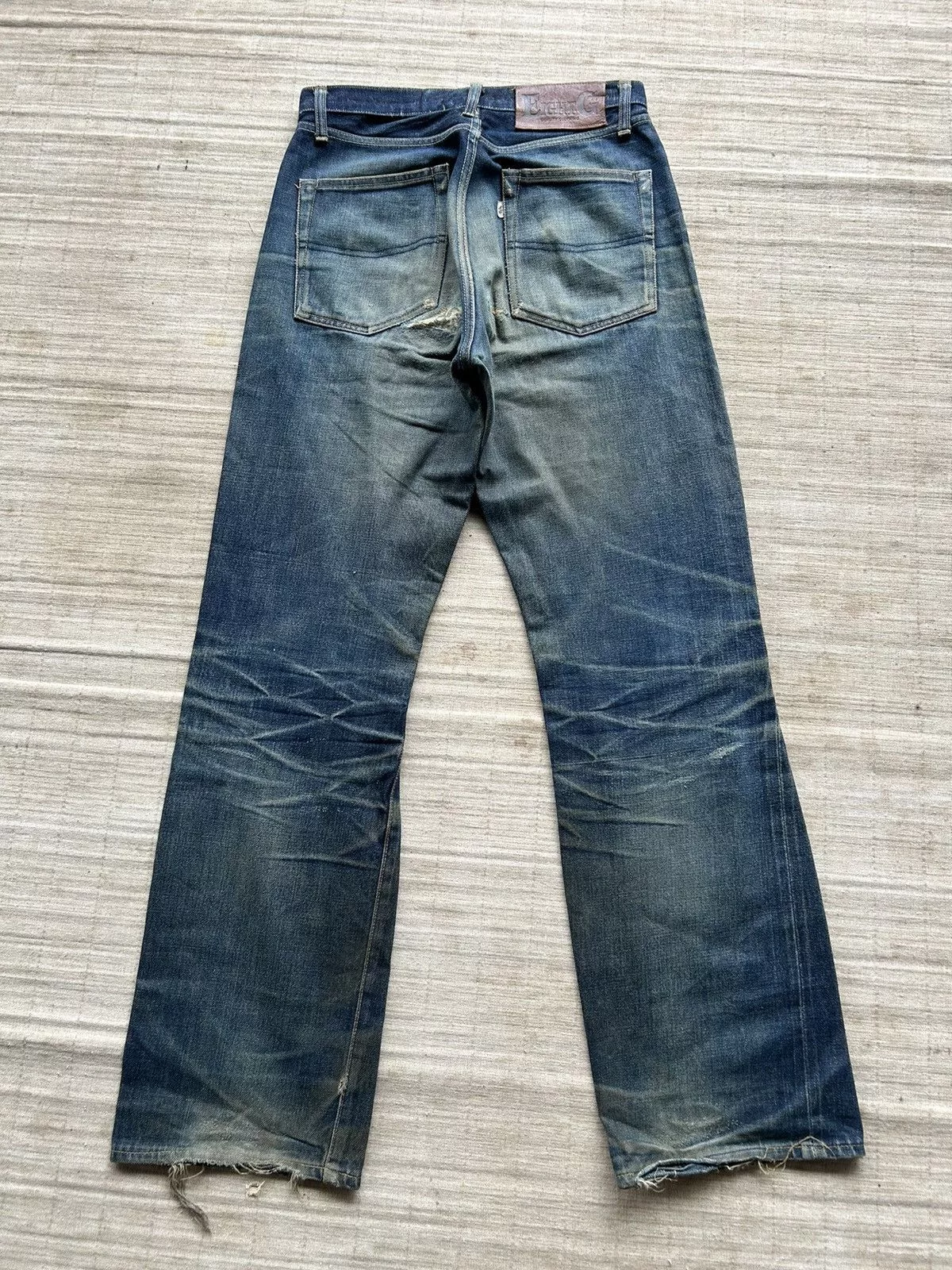 EIGHT-G Denim EIGHT-G × Japanese Brand Vintage EIGHT G Selvedge Distressed denim Blue