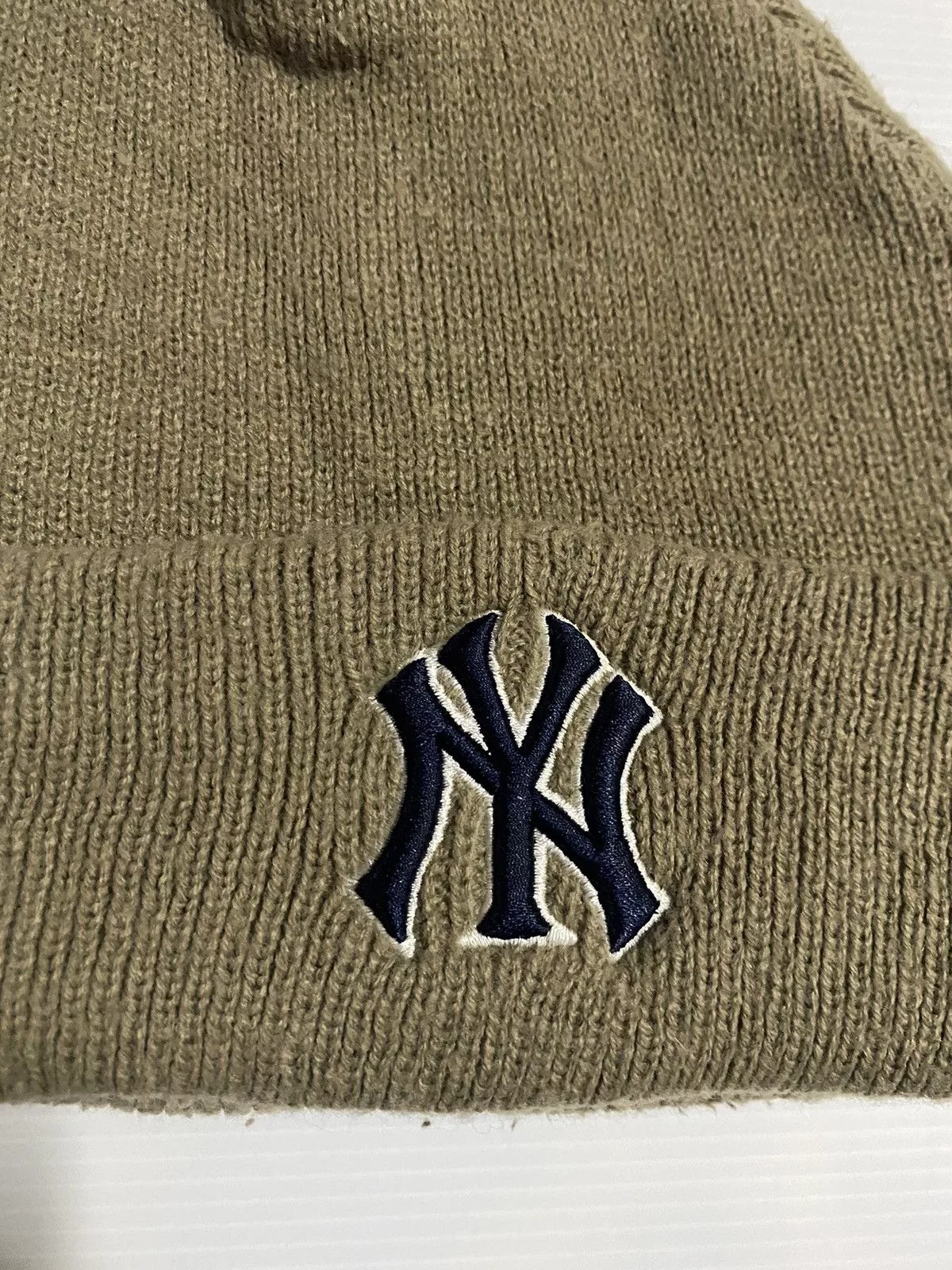 MLB Hats MLB New York Small Logo Embroidery Beanie Hat Multi
