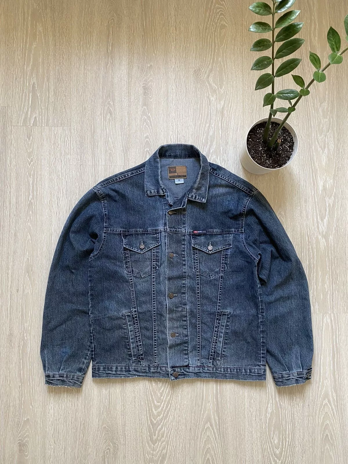 Diesel Denim Jackets Diesel × Vintage Vintage Diesel Denim jacket U2K Style rare Blue Streetwear