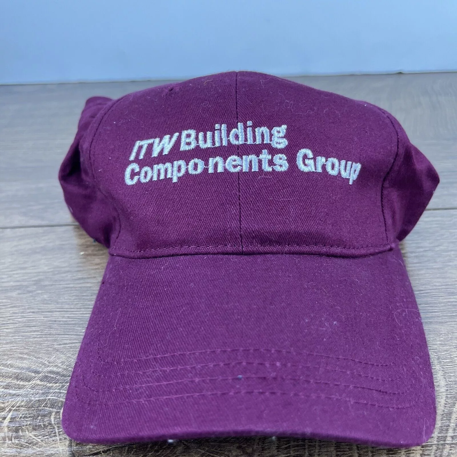 Other Hats Other ITW Building Componets Group Hat Maroon Adjustable Hat Adult Red