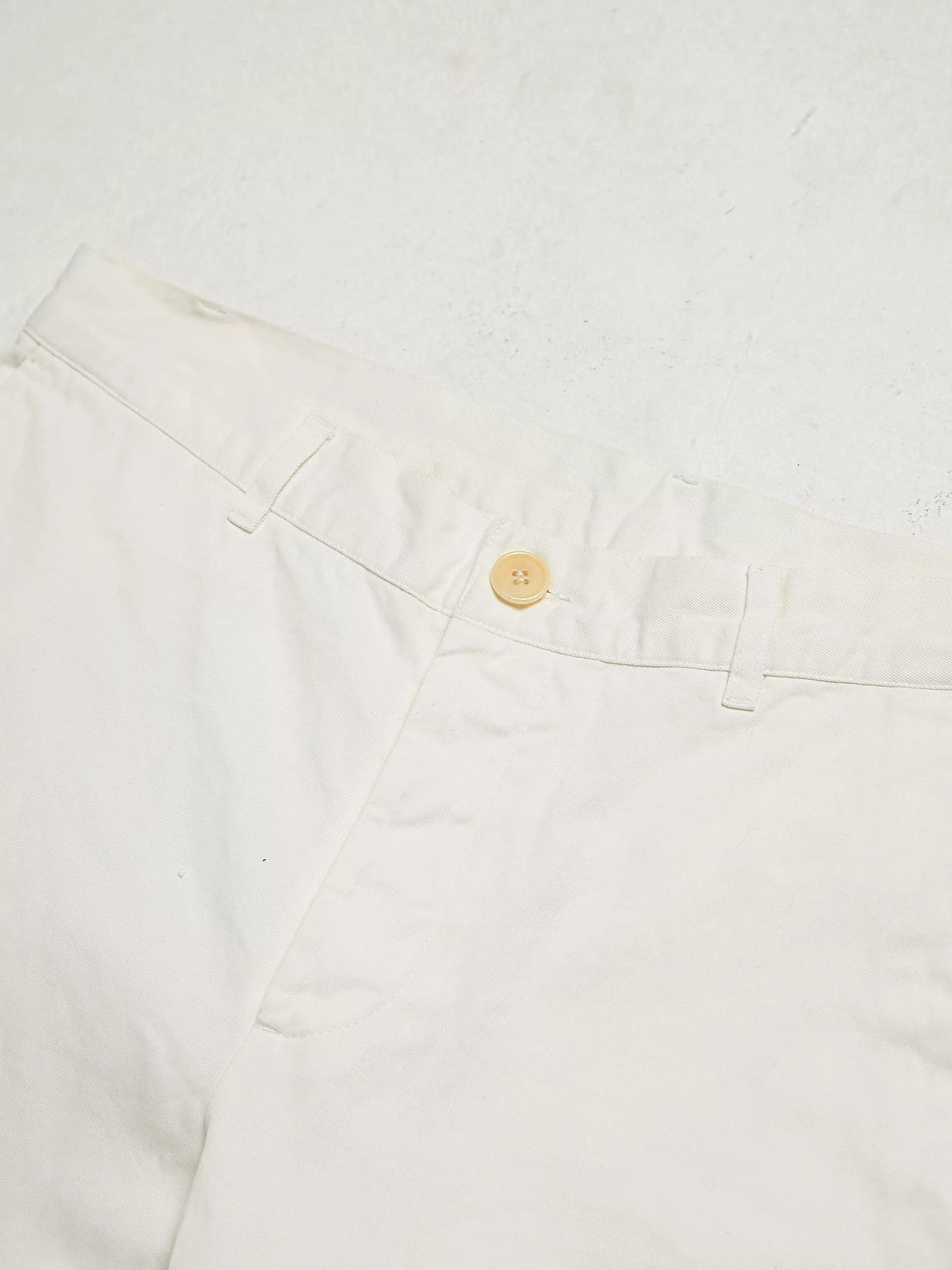 Helmut Lang Denim Helmut Lang White Buttoned Cotton Jeans