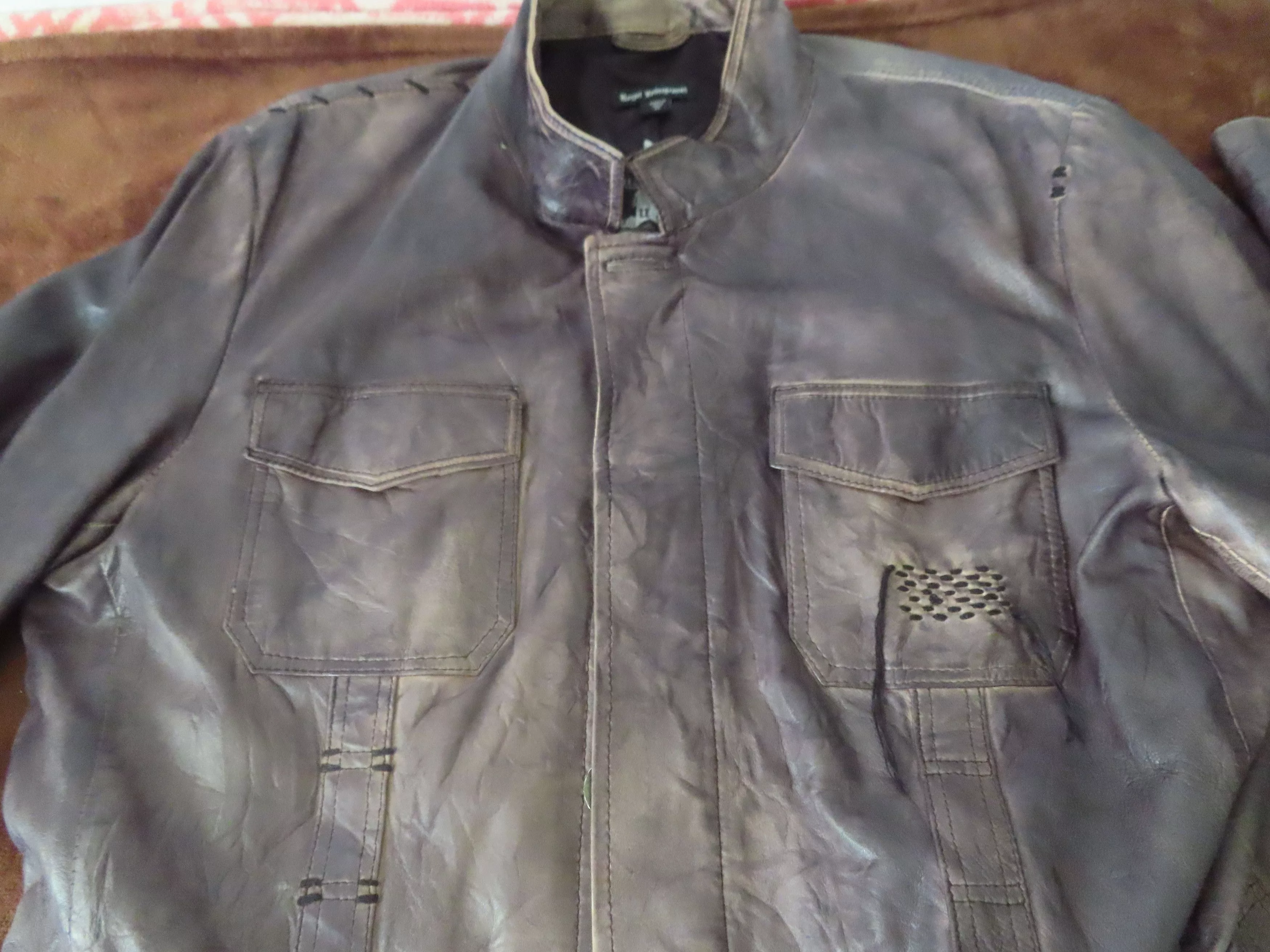Royal Underground Leather Jackets Royal Underground × Vintage Royal Underground Leather Jacket RARE Brown