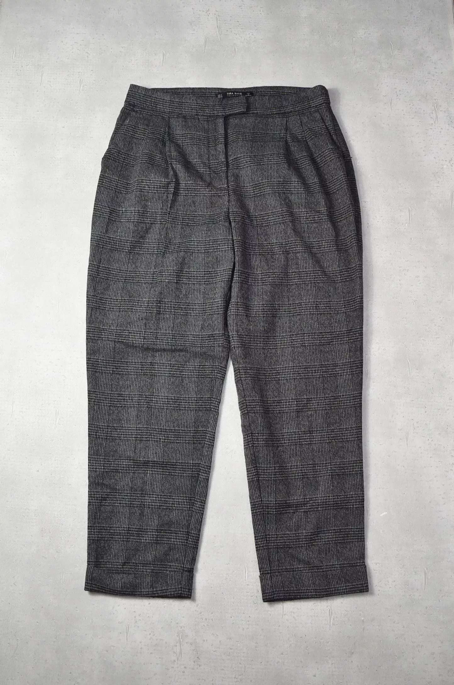 Zara Casual Pants Zara checker slacks pants 15-4-43 91 Gray