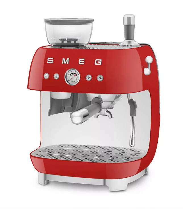 SMEG Semi-Automatic Espresso Machine Red