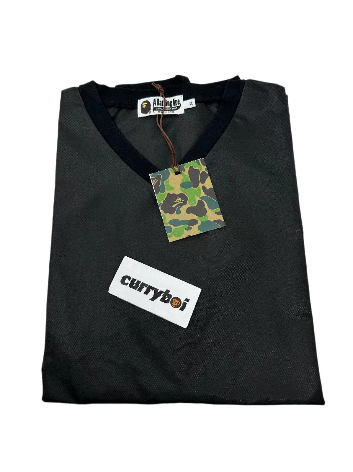 Bape Short Sleeve T Shirts BAPE Side Zip Shark Windbreaker Black
