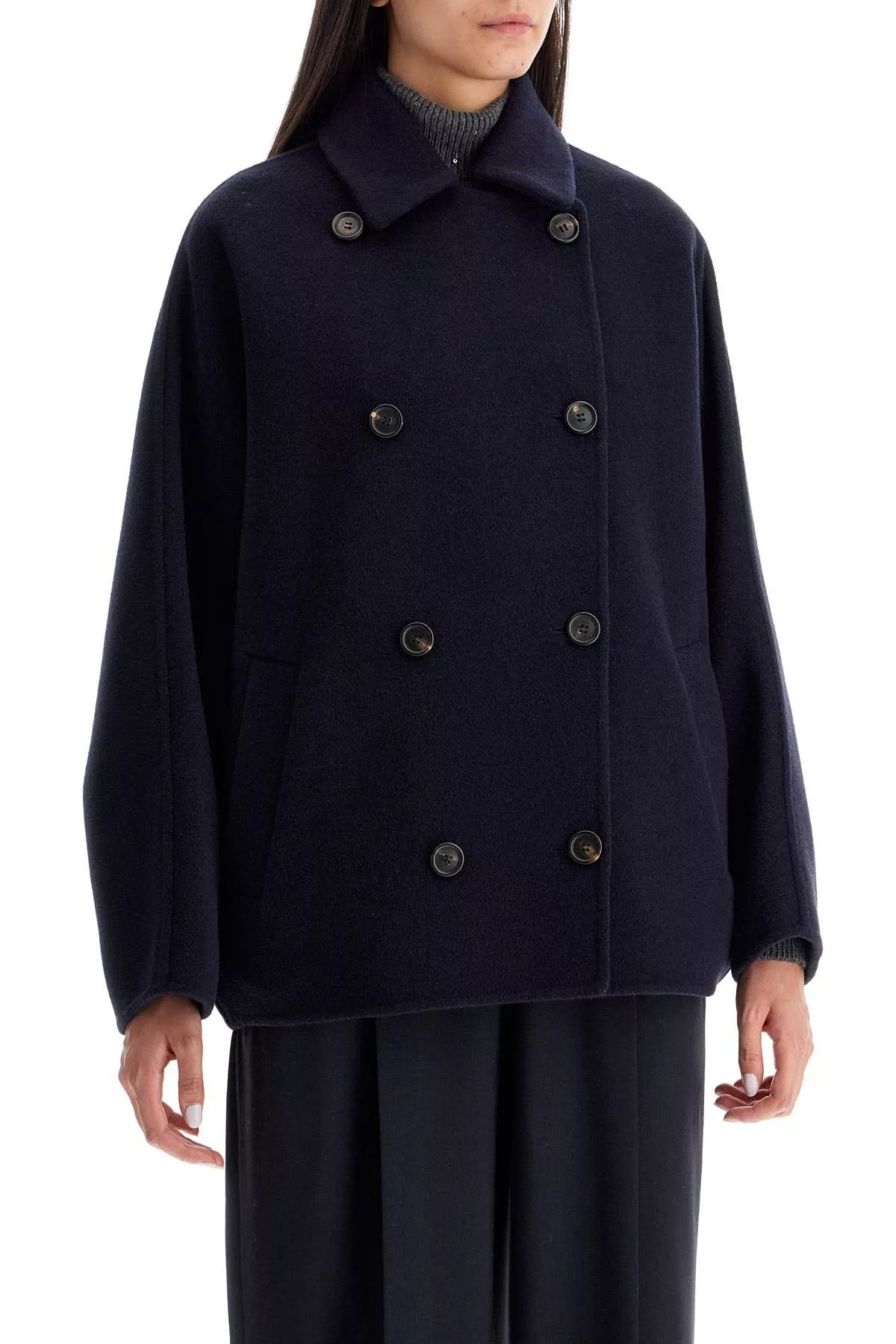 Brunello Cucinelli Coats BRUNELLO CUCINELLI Double-Breasted Wool And Cashmere Cab Multi