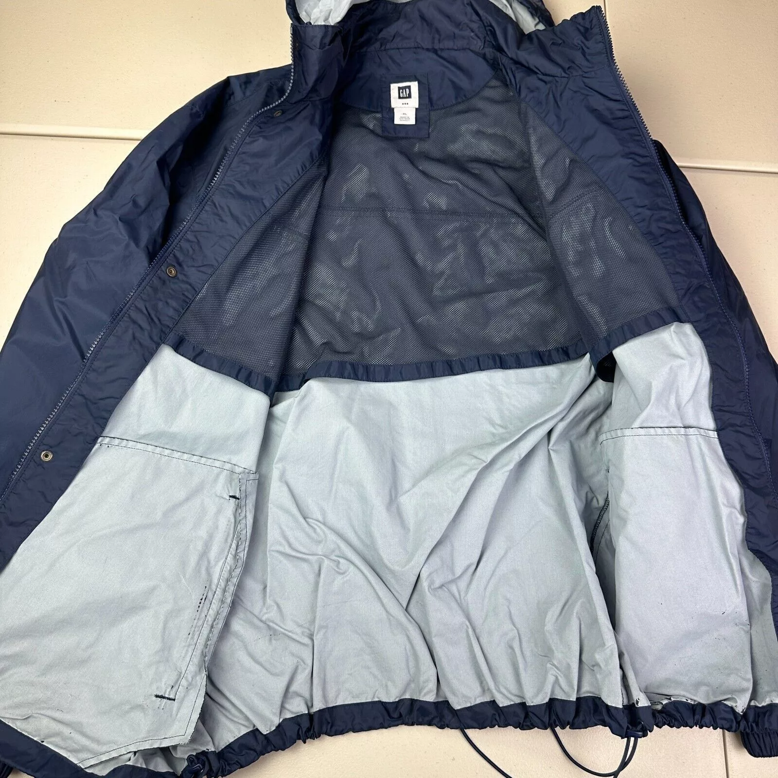 Gap Light Jackets Gap Full Zip Windbreaker Jacket Size XL Rain Jacket Blue