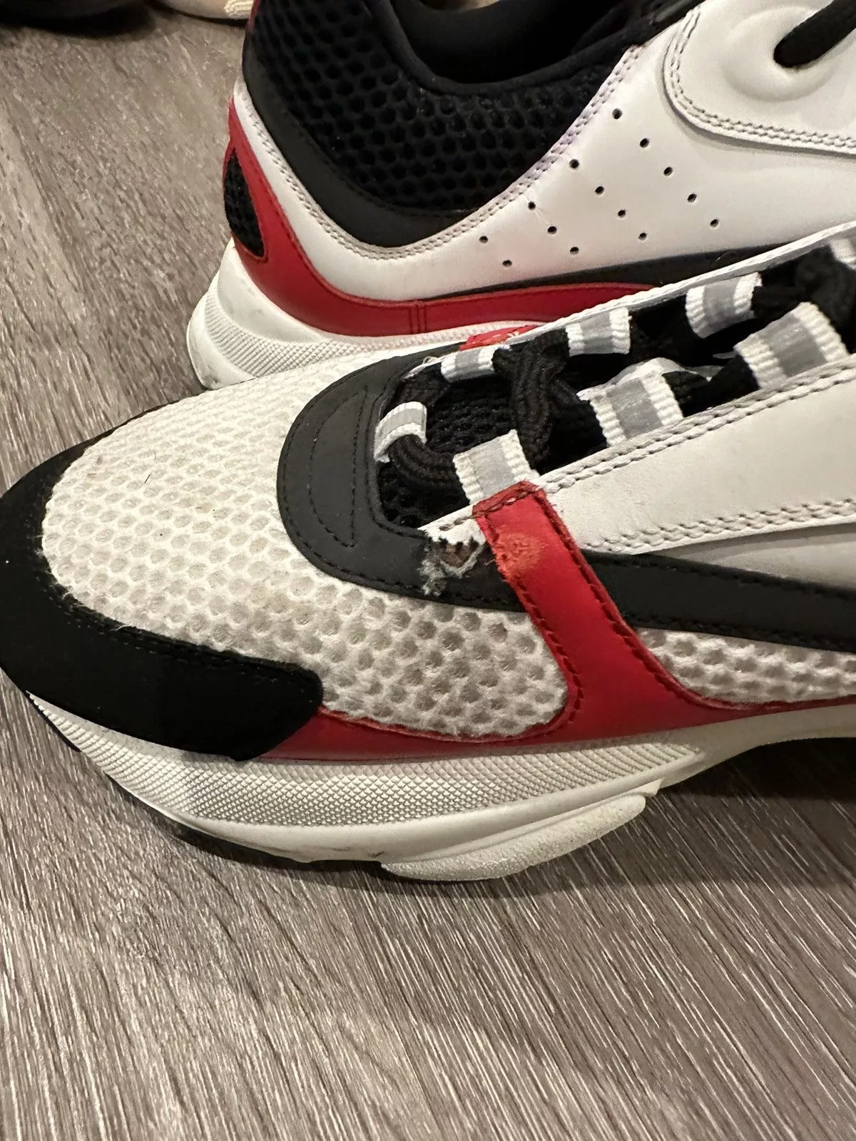 Dior Low Top Sneakers Dior Runners B22 White/Red