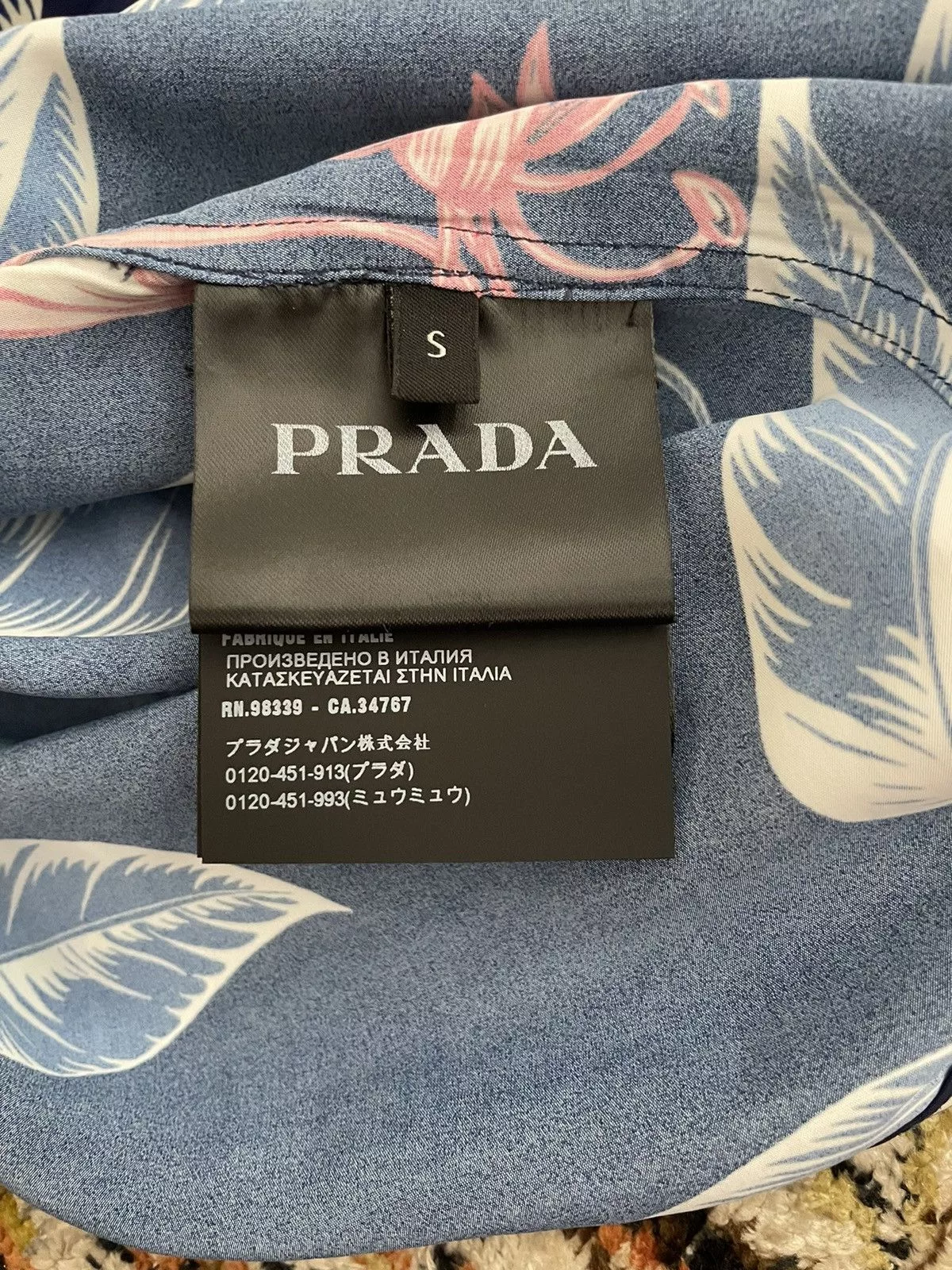 Prada Short Sleeve T Shirts Prada Short Sleeve Blue