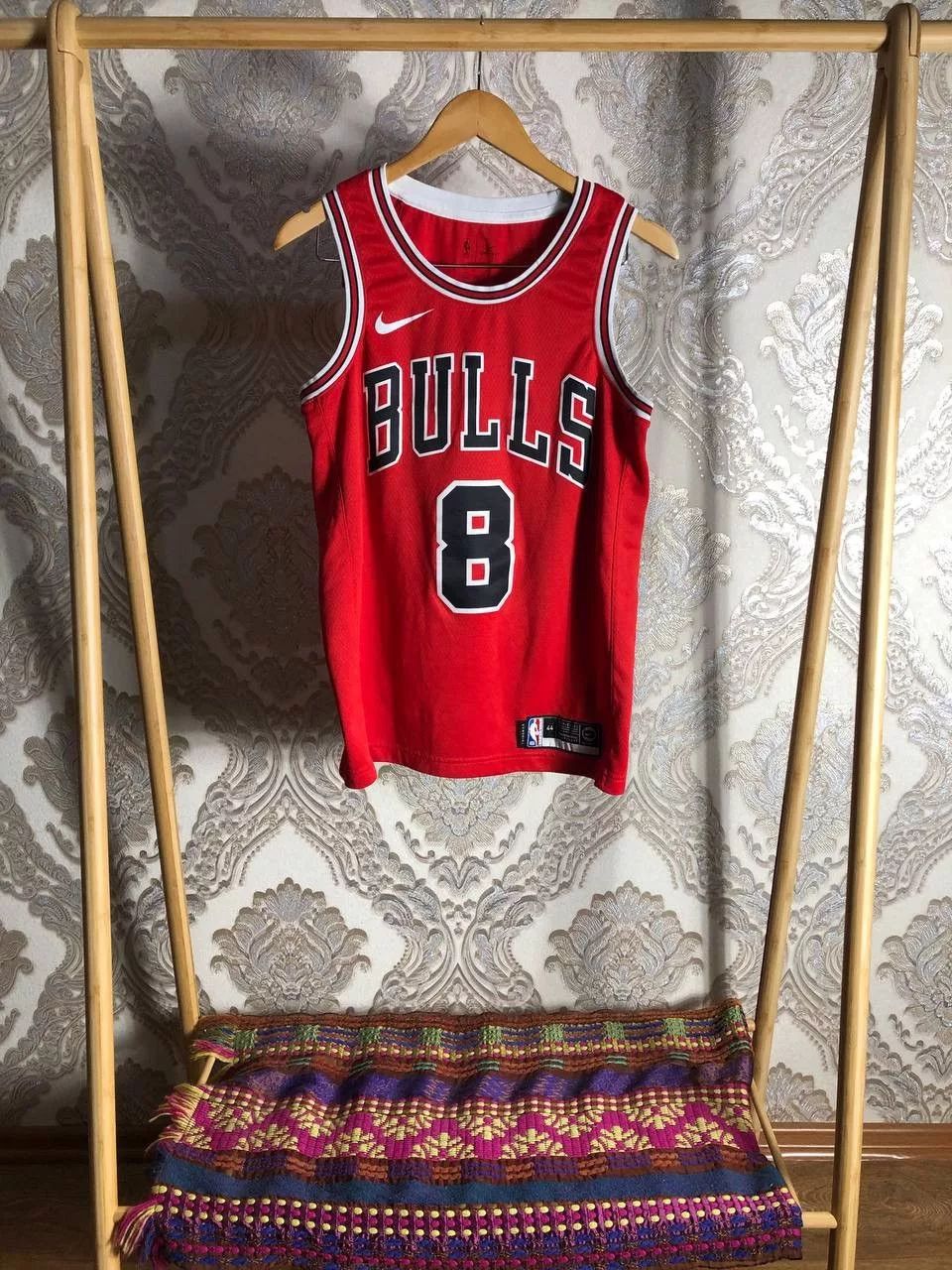 Nike Tank Tops Sleeveless Nike × Vintage VERY RARE NIKE CHICAGO BULLS LAVINE 8 NBA JERSEY Y2K DRILL Red Streetwear