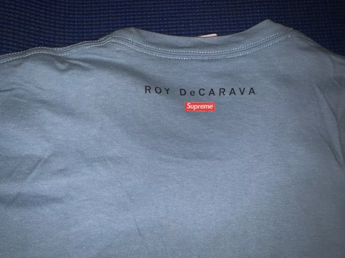Supreme Short Sleeve T Shirts Supreme Roy DeCavara Blue