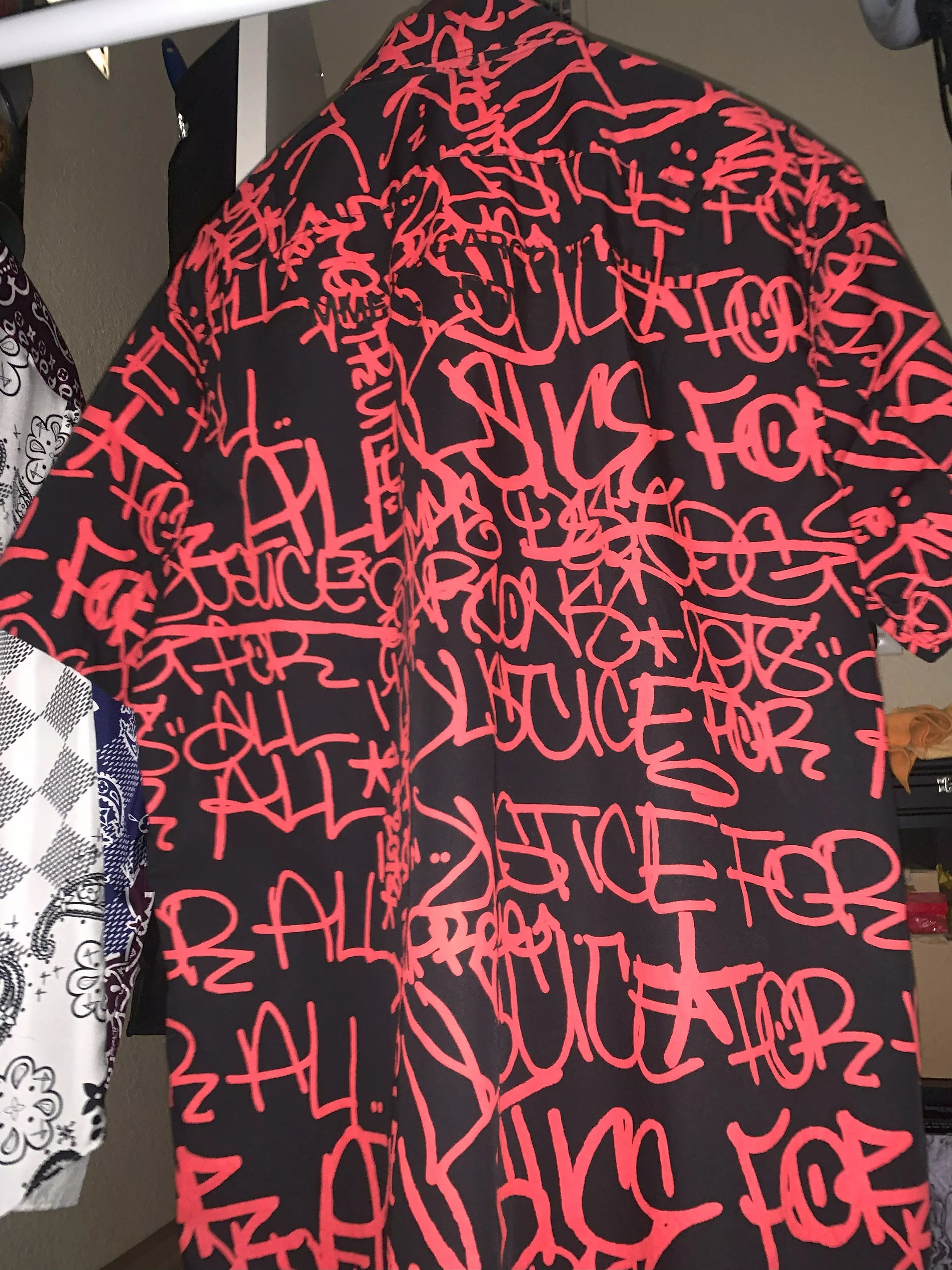 Supreme Shirts Button Ups Supreme CDG FW18 Zip Up Shirt Black