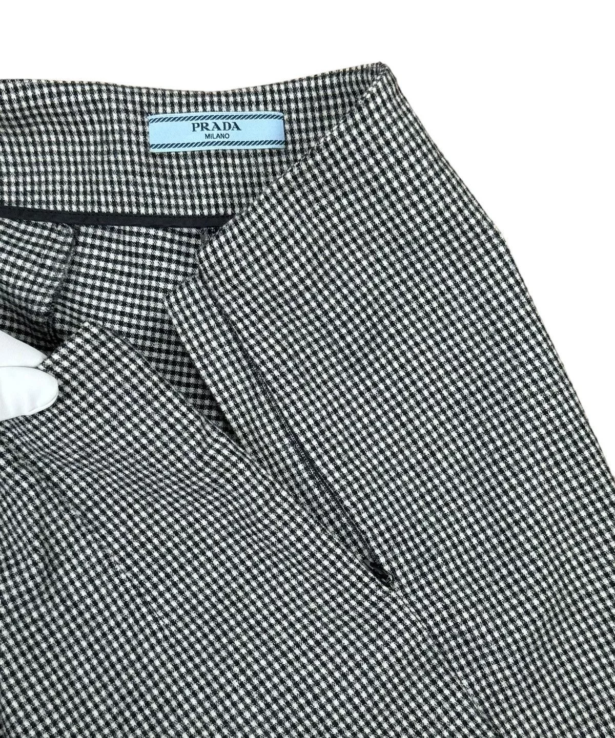 Prada Pants Prada Wool Dress Pants Glen Check size 42 Gray
