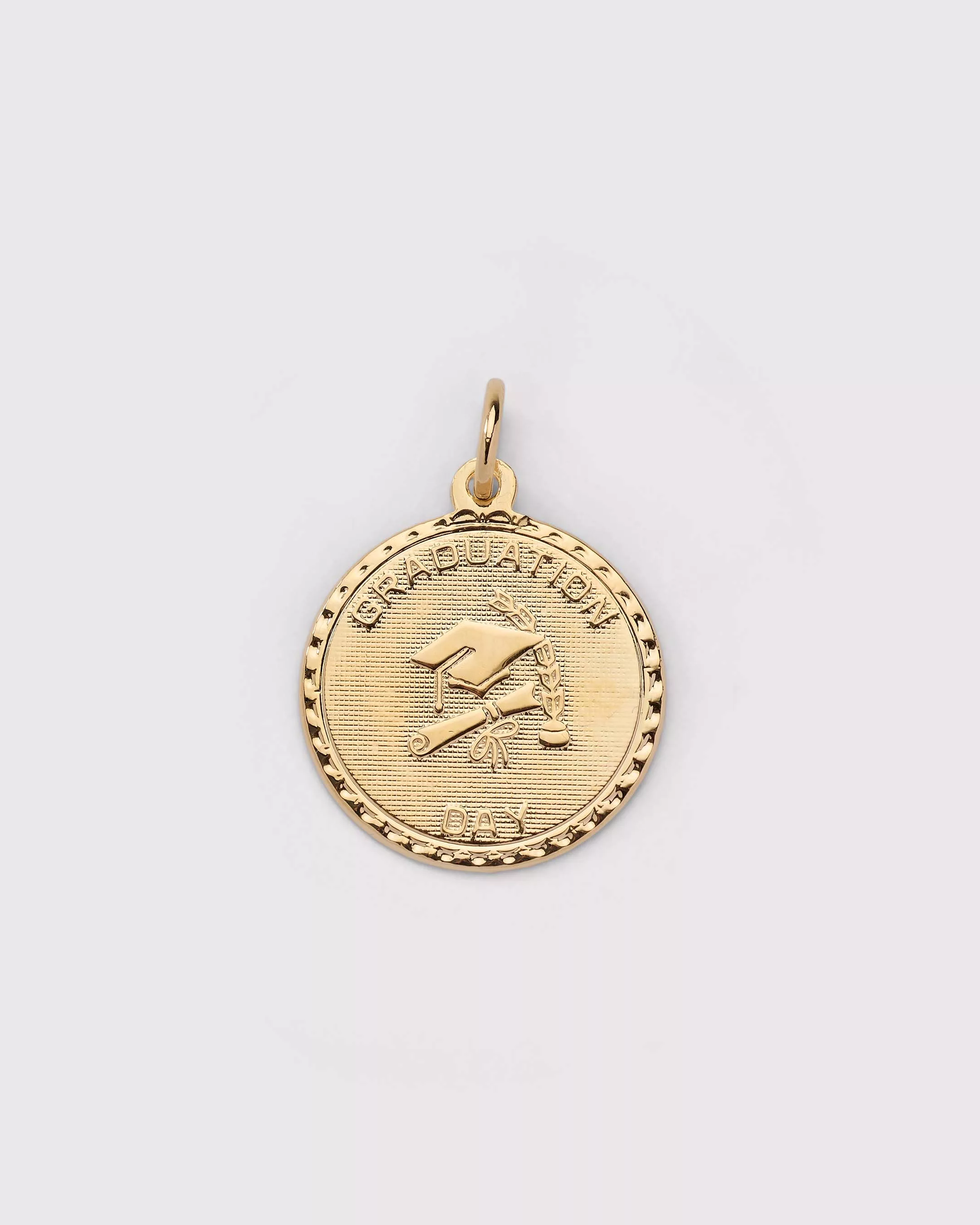 Grad Cap Round Charm