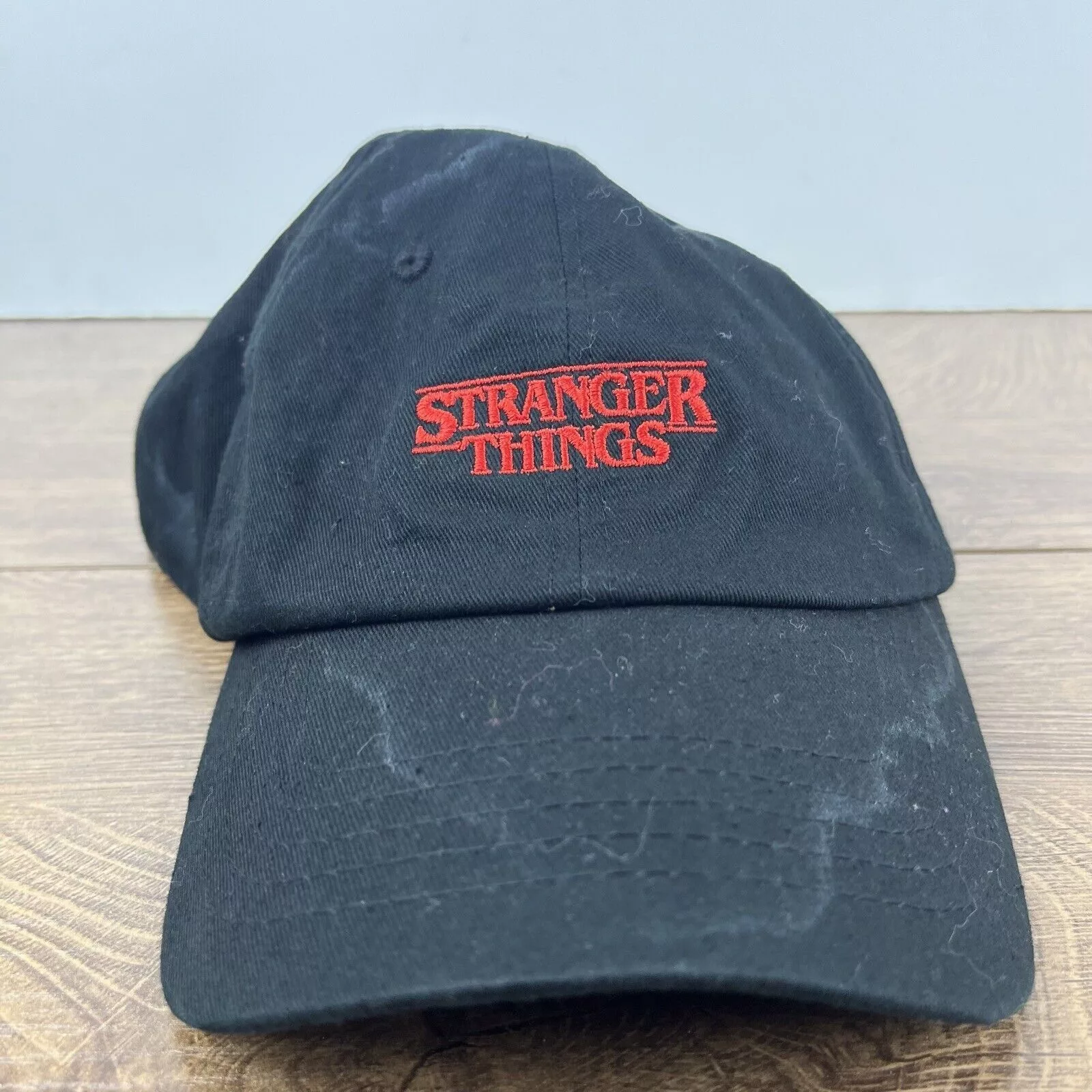 Other Hats Other Stranger Things Hat Black Adjustable Hat Black Stranger Thin