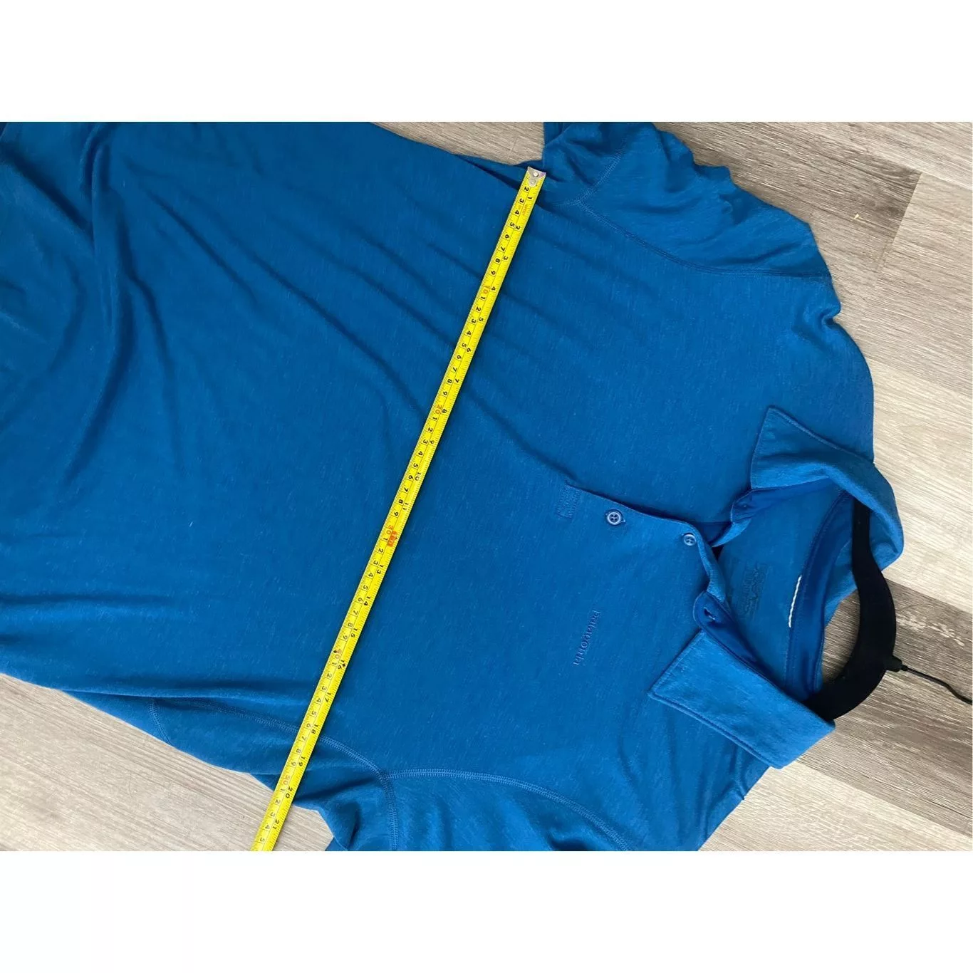 Patagonia Polos Patagonia SOFT Blue Polo Pullover Shirt, Size Large