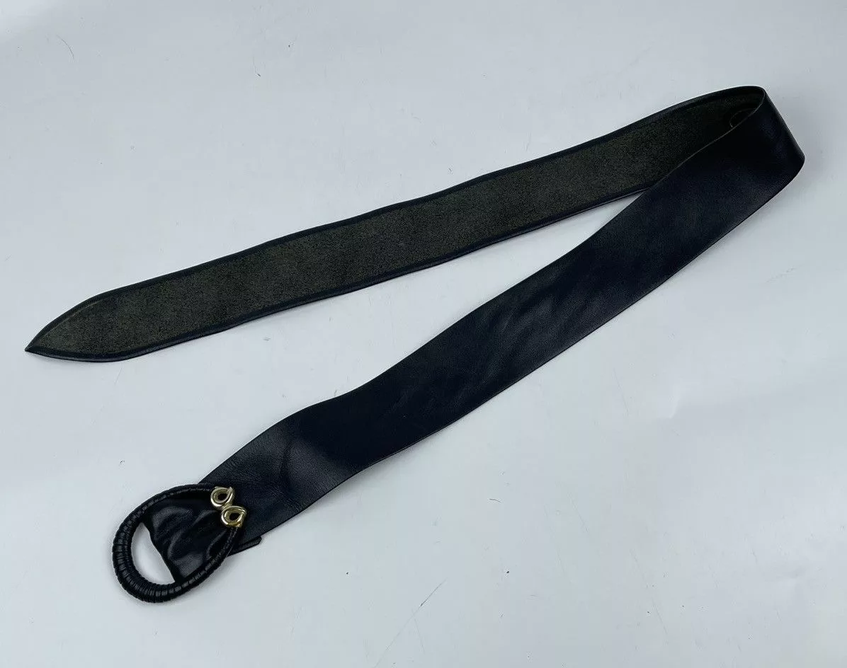 Genuine Leather Belts Genuine Leather × Japanese Brand yuki torii leather belt tc18 Black