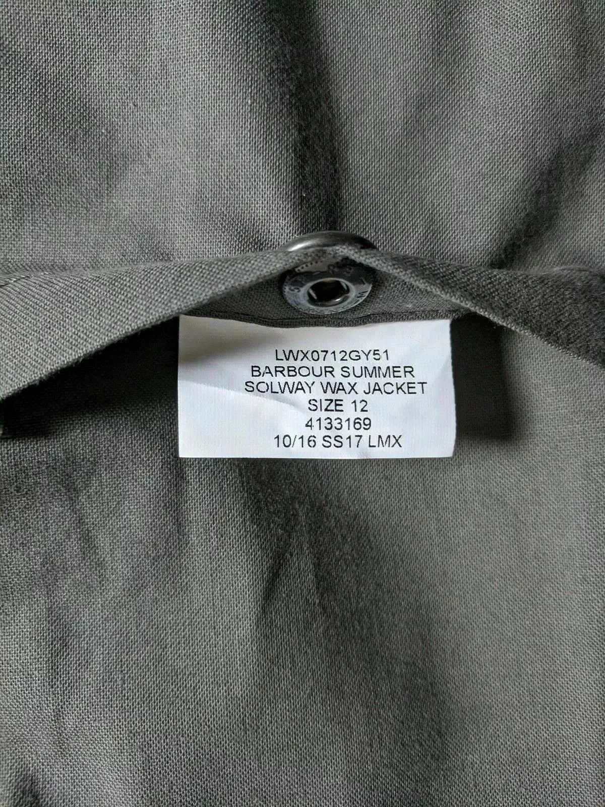 Barbour Rain Jackets Barbour Summer Solway Wax Jacket Size US8 Green