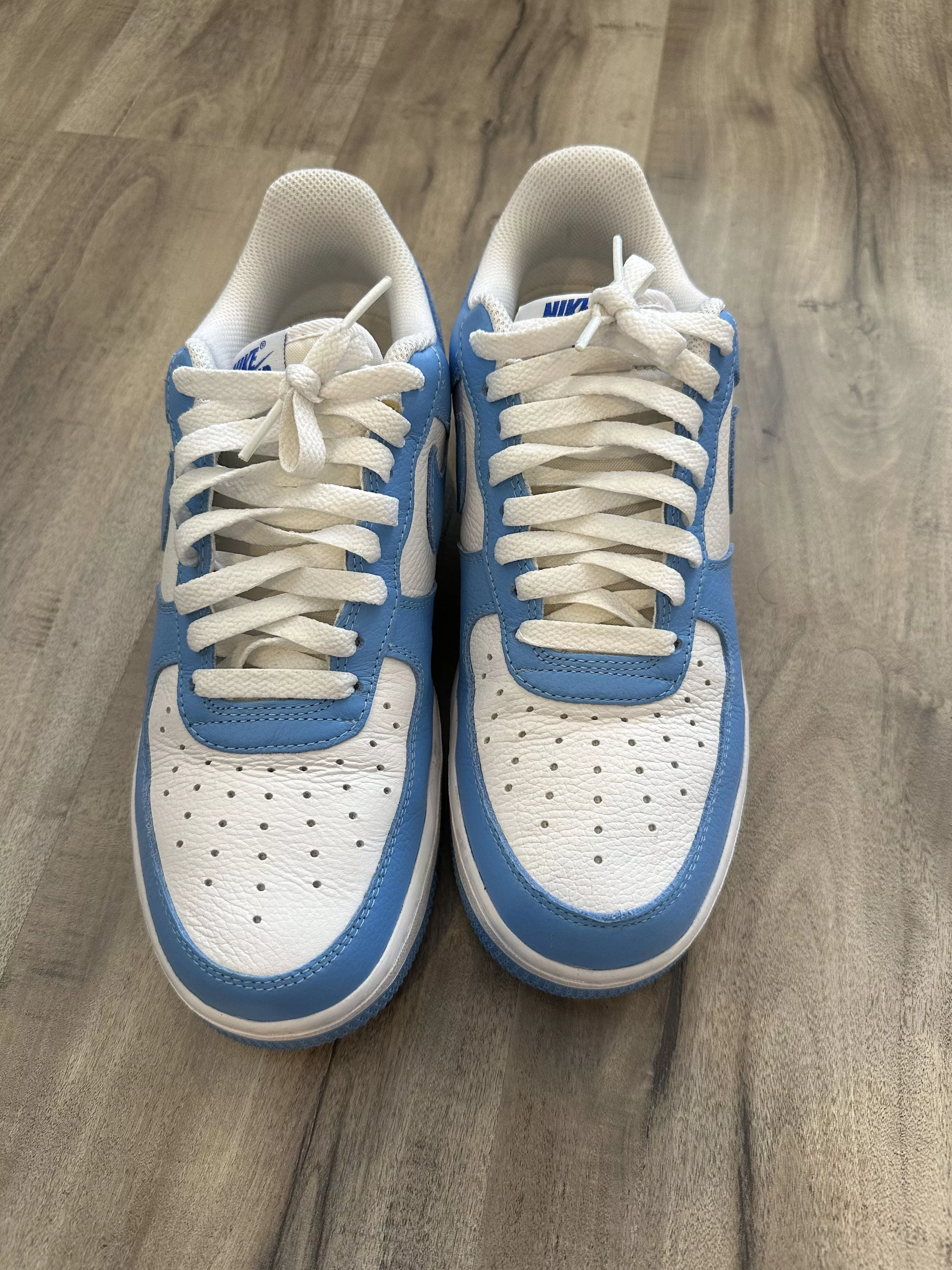 Nike Low Top Sneakers Air Force 1 UNC Nike iD Blue