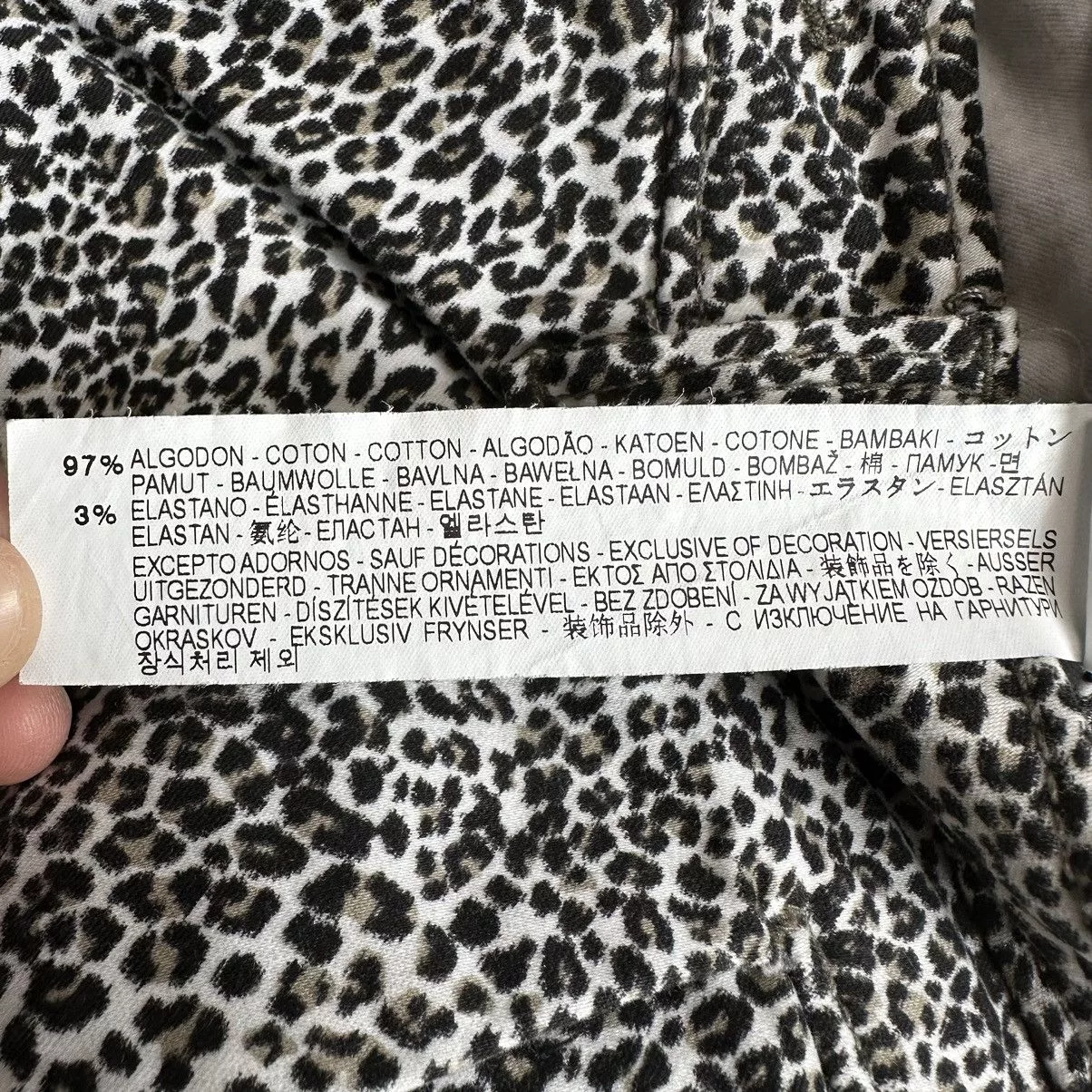 Zara Jeans Zara Basic Denim Z1975 Leopard Skinny Jeans Multi
