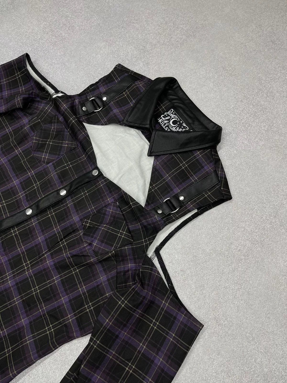 Killstar Button Ups Killstar × Vintage Killstar Women’s Light Jacket Into a cage Black Streetwear