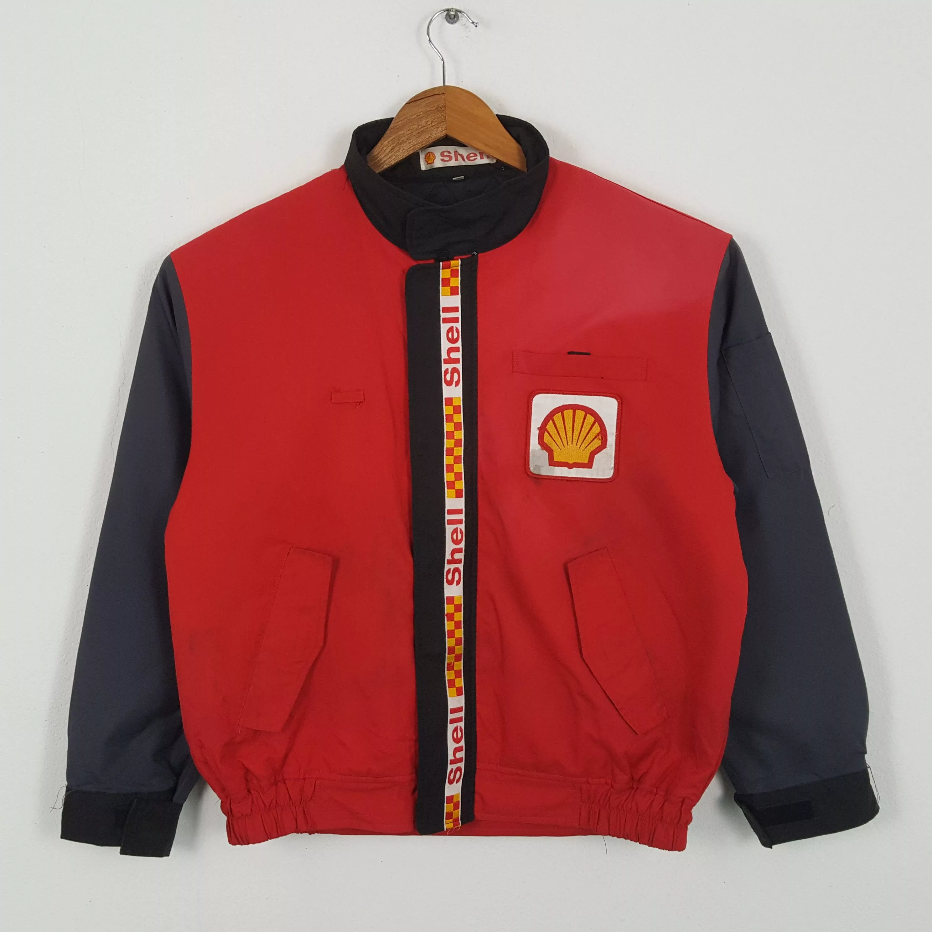 Ferrari Light Jackets Ferrari × Vintage Vintage SHELL Ferrari Formula One Racing Oil Jacket Red
