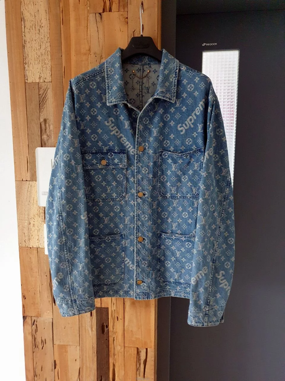 Louis Vuitton Denim Jackets Louis Vuitton × Supreme Supreme x Louis Vuitton Denim Chor Jacket Blue