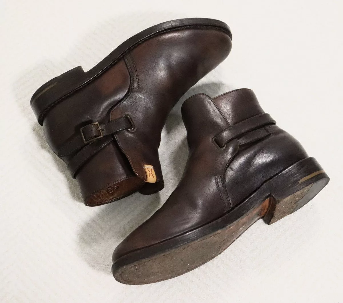 Visvim Boots Visvim 17aw Buckled Riding Boots Folk（Horse） Brown