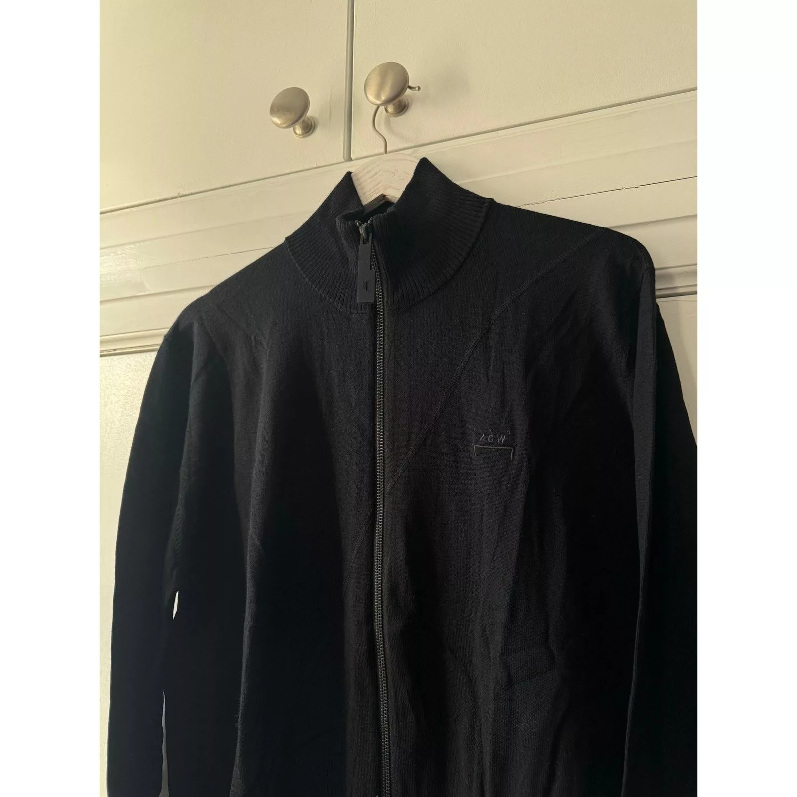 A-COLD-WALL* Sweaters Knitwear A-COLD-WALL* Full Zip Stand Collar Warm Up Jacket Black