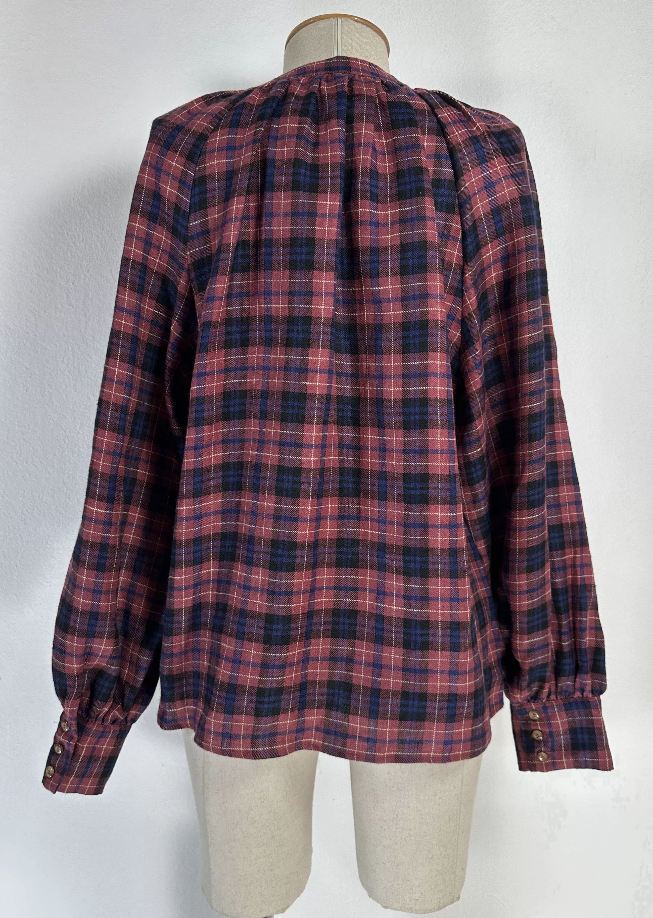 Sezane Blouses Sezane Lealys Shirt In Check Plaid Multi