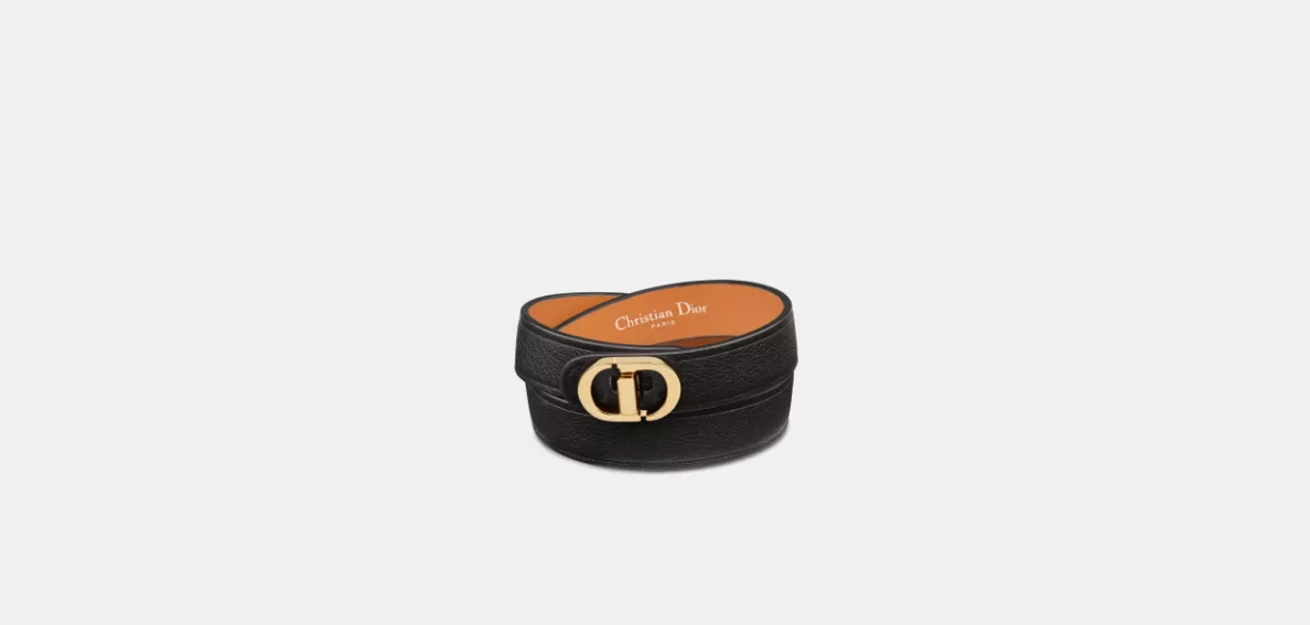 Dior Bracelets Dior o1w1db10424 Size: OS 30 Montaigne Double Bracelet in Black