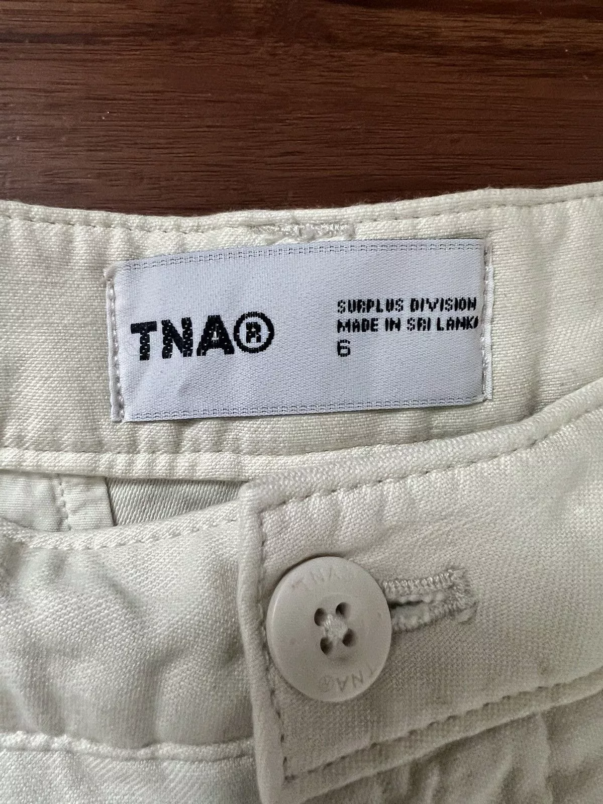 TNA Sweatpants Joggers TNA Aritzia Squad Parachute Pants White