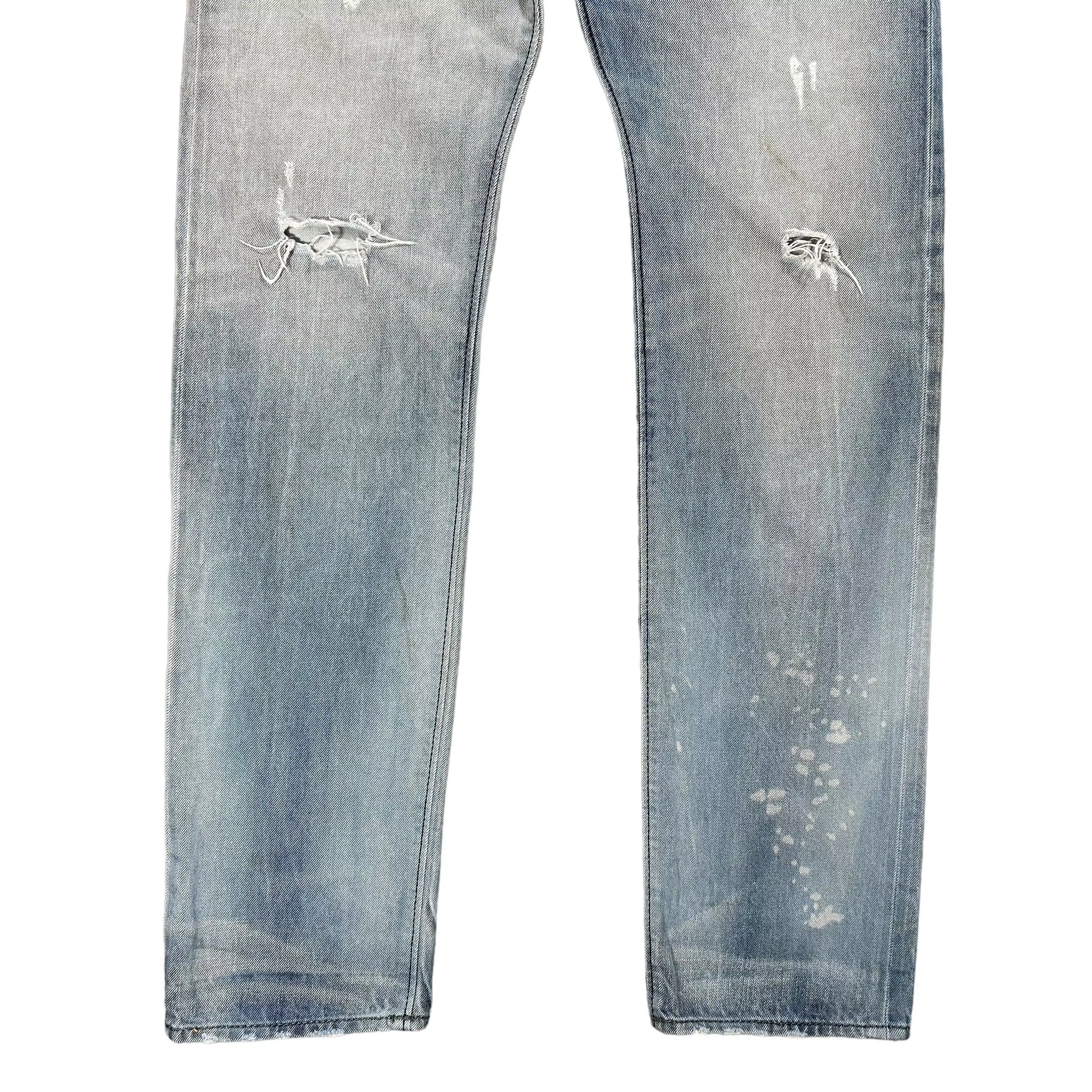 Diesel Denim Diesel Buster Regular Tapered Blue Distressed Denim W30L32