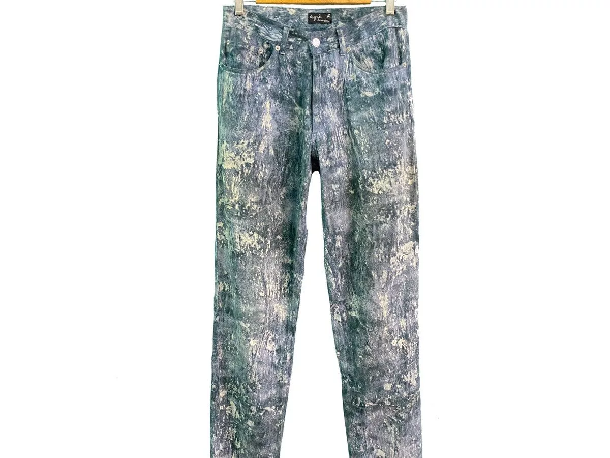 agnes b. Casual Pants agnes b. × Japanese Brand AGNES B ACID WASH PANTS Multi
