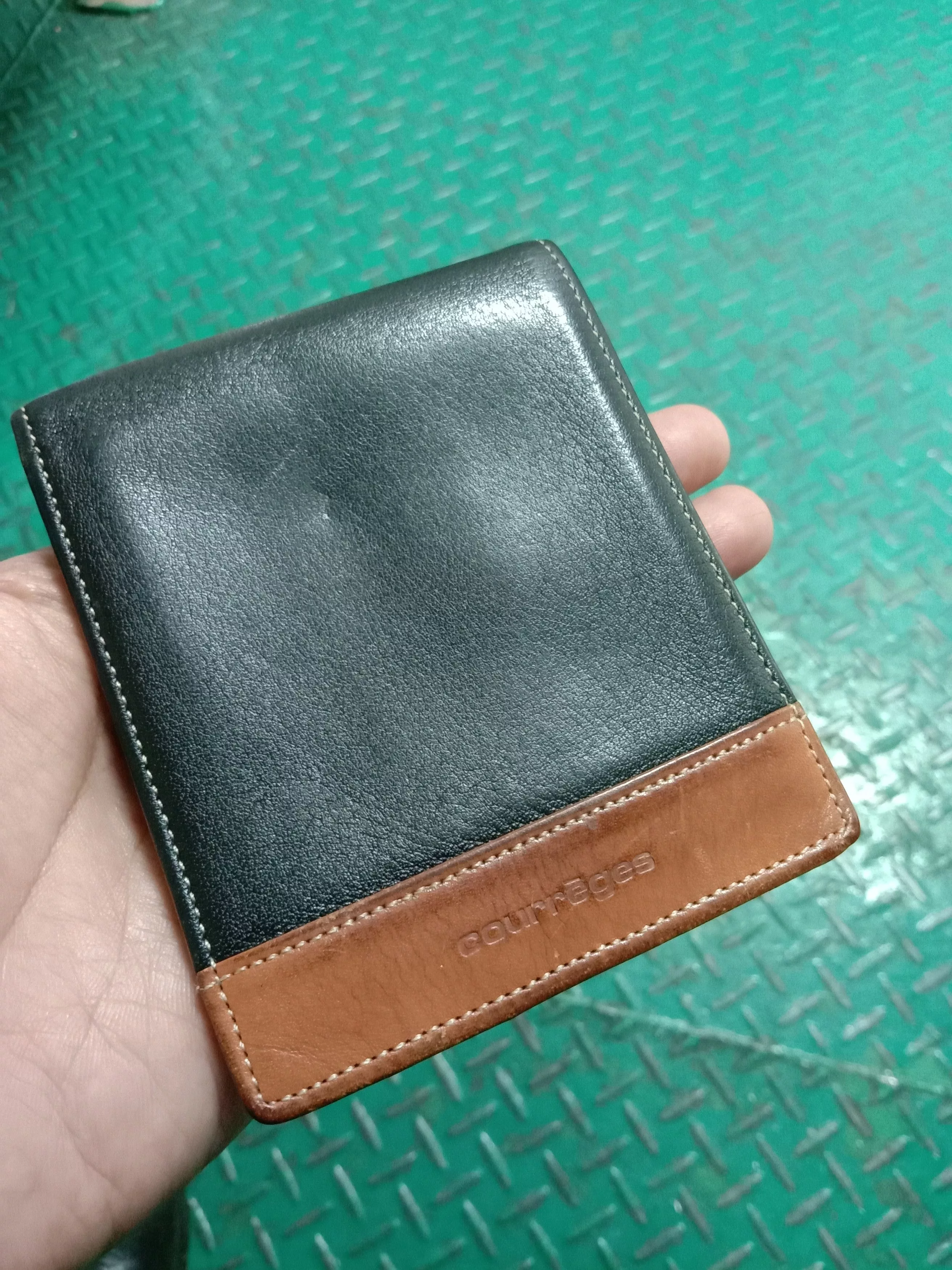 Courreges Wallets Courreges Courrēges leather wallet Black