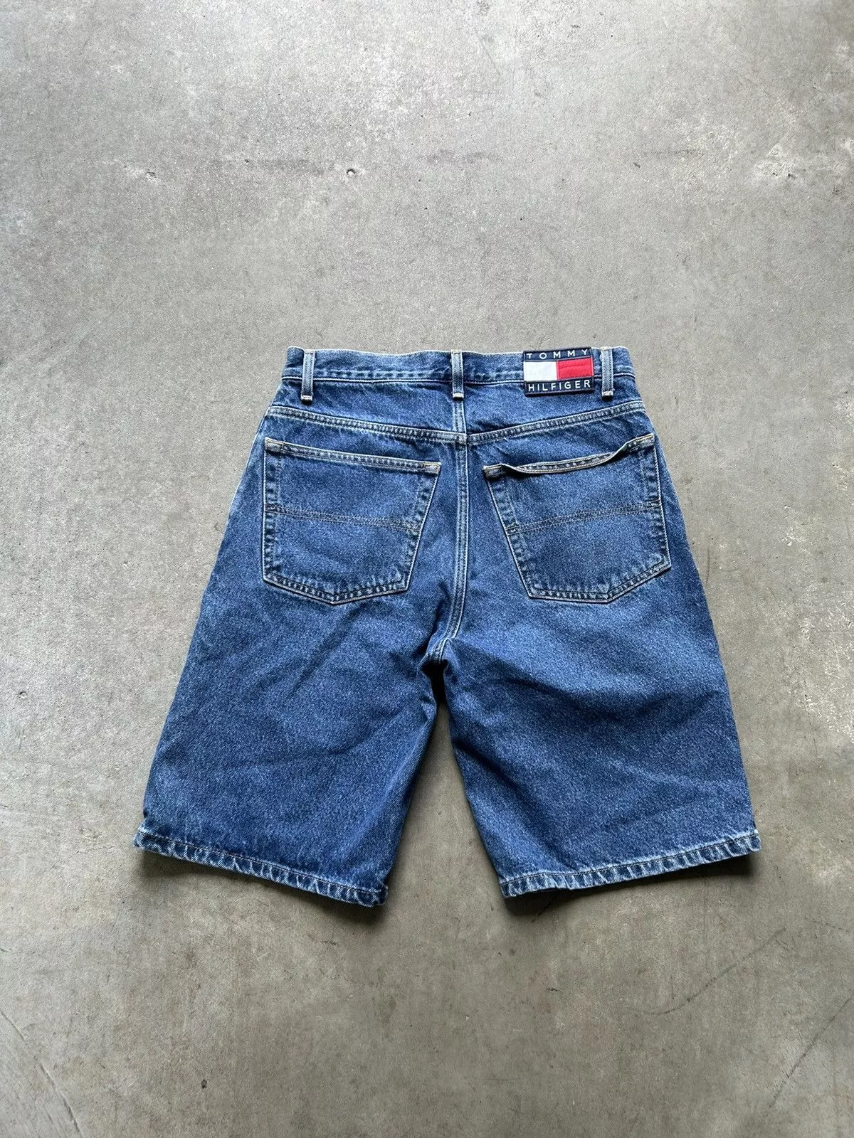 Tommy Hilfiger × Vintage Vintage baggy y2k Tommy Hilfiger shorts Blue Streetwear
